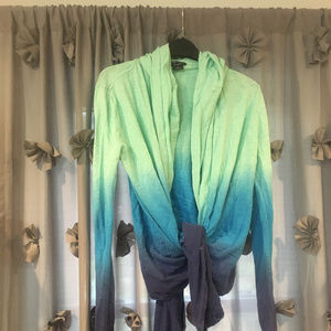 Oakley ombre hooded cardigan